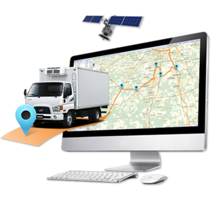 Спутниковый контроль маршрута доставки заказов