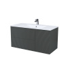 Тумба с умывальником, подвесная, 100 см, темно-серый, Bild, IDDIS, BIL10G0i95K