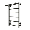 Aringa Киото полотенцесушитель лесенка электрический с полкой 80*50, черный