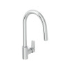 Flow Soft Смеситель для кухни с выдвижным изливом С-типа, хром, A43445EXP
