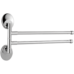 Держатель для полотенец, двойной, поворотный 400 мм, хром HB1612
