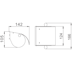 Держатель для туалетной бумаги, хром HB501