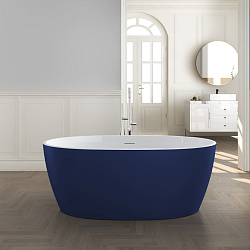 Corpa Nera Bosso/Боссо ванна акриловая отдельностоящая 170х76х58, синий матовый