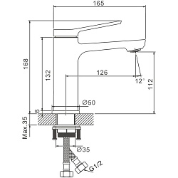 Смеситель для раковины, B10572-7