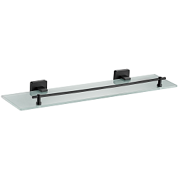 Полка стеклянная 1- ярус, черный HB8907