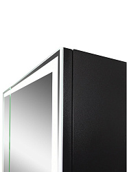 Зеркало-шкаф MIRROR BOX Black, 1000х800