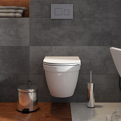 Corpa Nera Viola S/Виола С унитаз подвесной безободковый, быстросъемное сиденье с микролифтом, белый