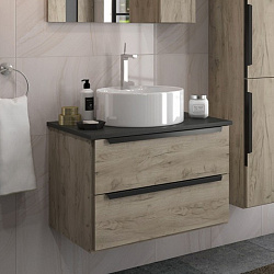 Corpa Nera Bosso/Боссо раковина накладная D40 с полочкой под смеситель, белый