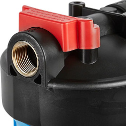 Магистральный фильтр FH20 Big Blue 1" UN  + ключ (Синий непрозрачный корпус магистрального фильтра, 