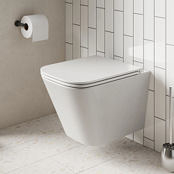 Унитаз подвесной Pragma Ryld, белый глянцевый, безободковый, RLD1.GWWR.021