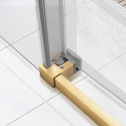 Душевая дверь Slim Soft VDS-1SS150CLG, 1500, брашированное золото, стекло прозрачное, , шт