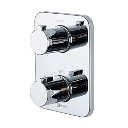 Встраиваемый термостатический смеситель для душа, на один выход, без аксессуаров, латунь/хром