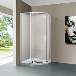 Душевой уголок Stresa VSP-1S100CL, 1000*1000, хром, стекло прозрачное , , шт