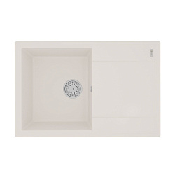 IMANDRA 760 Мойка кухонная из кварцгранита цвет: жасмин  комплектация: крепеж, сливная арматура с пе