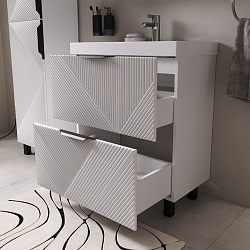 Тумба напольная Geometry 70.2Y белый (9696-70v)