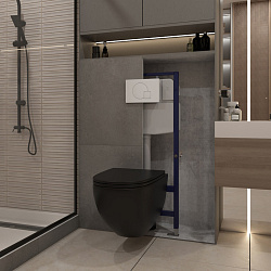 Corpa Nera Paganini/Паганини  клавиша смыва, двойной смыв, белый матовый