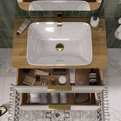 Тумба подвесная Desert 80.2Y, амарок (E408Dv)