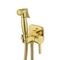 Встраиваемый смеситель с гигиеническим душем, латунь/золото LM7165G