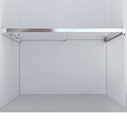 Душевая дверь Lugano VDS-1L140CLB-1, 1400, черный, стекло прозрачное, , шт