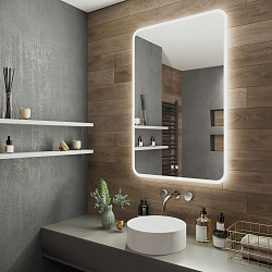 Зеркало/LED-подсветка/антизапотевание/2 кнопки/Bluetooth динамики (68,5см*89см)Amazon Music/AQUA D