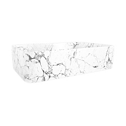 Corpa Nera Grossi/Гросси 48 раковина накладная с полочкой под смеситель, белый мрамор