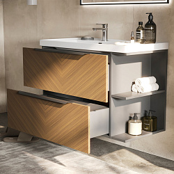 Тумба подвесная FOREST 90.2Y, орех (78857(90)L)