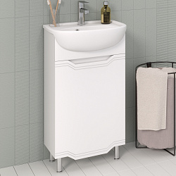Тумба/белый/раковина Уют(45см) Viktoria/AQUA DE MARCO