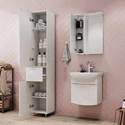 Пенал напольный Adel 35_ (без корзины)