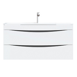 Тумба с умывальником, подвесная, 100 см, белая, Cloud, IDDIS, CLO10W1i95K