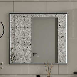 Зеркало Lago LED 80 черный