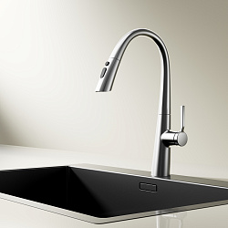 Смеситель для кухни Vincea VKF-176CH, хром, , шт