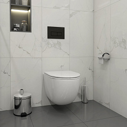 Corpa Nera Grossi/Гросси клавиша смыва, двойной смыв, черный матовый