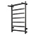 Aringa Порто полотенцесушитель лесенка электрический с полкой 80*50, оружейная сталь, AR03053GS