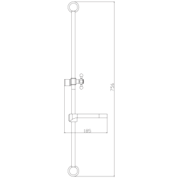 Душевая стойка без лейки и шланга HB8010