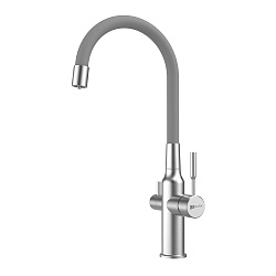 Смеситель для кухни с гибким изливом с подключ к фильтру питьевой воды, высота излива 32 см LM5083S-