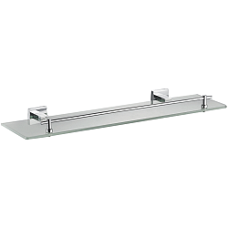 Полка стеклянная 1- ярус, хром HB8607