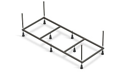 Рама д/ванны: Virgo 180 NEW метал. в комплекте со сборочным пакетом, Сорт1