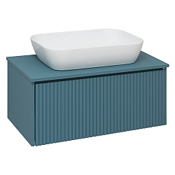 Тумба подвесная Monaco/80см/1 ящ/аквамарин/AQUA DE MARCO