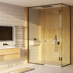 Aringa Бонди полотенцесушитель лесенка электрический с полкой 100*50, хром