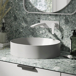 Встраиваемый смеситель для умывальника, белый матовый, Ray, IDDIS, RAYWT00i65