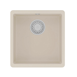 SINARA 400-U Мойка кухонная из кварцгранита цвет: шампань  комплектация: крепеж, сливная арматура с