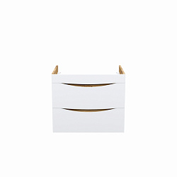 Тумба подвесная, 60 см, белая/золотистый дуб, Cloud, IDDIS, CLO60Y0i95