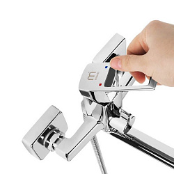 Смеситель для ванны с длинным изливом, Atlantic, Milardo, ATLSBLCM10