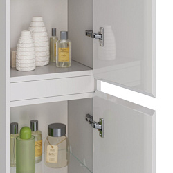 Пенал Lemark COMBI 35 см подвесной/напольный, 2-х дверный, открывание лев/прав, цвет корпуса, фасада