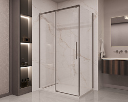 Душевой уголок Stella VSR-1ST8011CLGM, 1100*800, вороненая сталь, стекло прозрачное, , шт