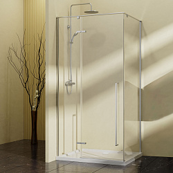 Душевой уголок Slim-N VSR-5SN9010CL, 1000*900, хром, стекло прозрачное, , шт