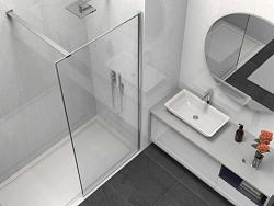 Душевая перегородка Walk-In VSW-1HS800CL, 800*2000, хром, стекло прозрачное, , шт