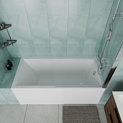 Ванна акриловая Vincea VBT-2G150-FR с каркасом 1500*700*470, пристенная, цвет белый, , шт