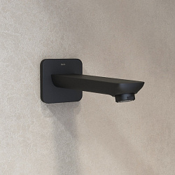 Излив скрытого монтажа, черный матовый, Slide, IDDIS, SLIBL00i63