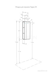Модуль для зеркала Терра 35 Дуб Кантри/Антрацит